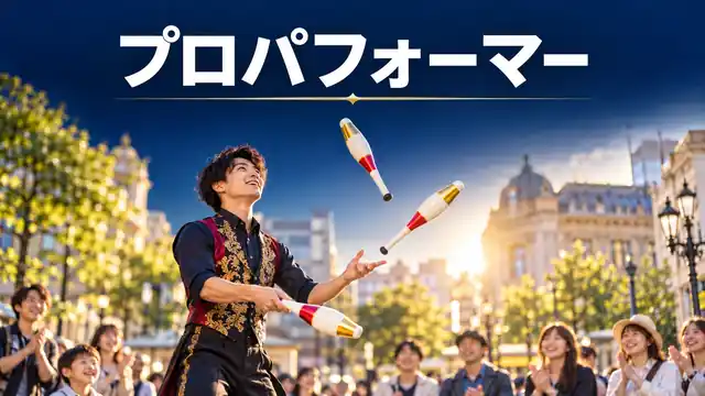 大道芸で観客の前でクラブをジャグリングするパフォーマー